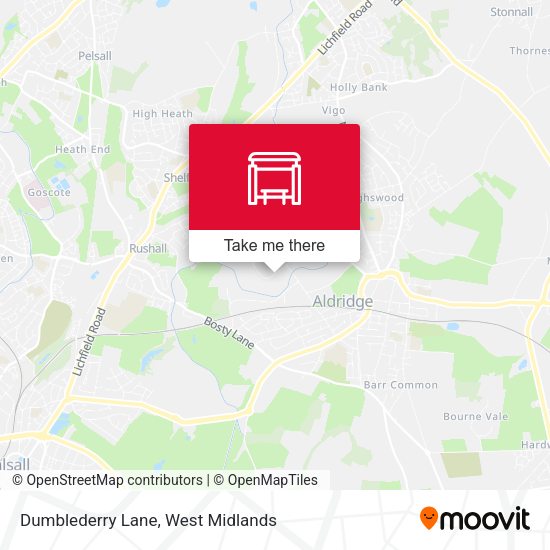 Dumblederry Lane map