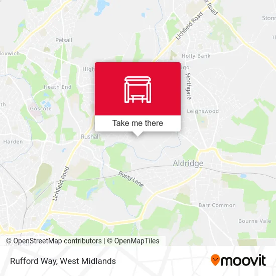 Rufford Way map