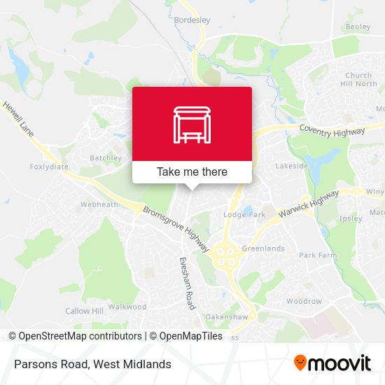 Parsons Road map