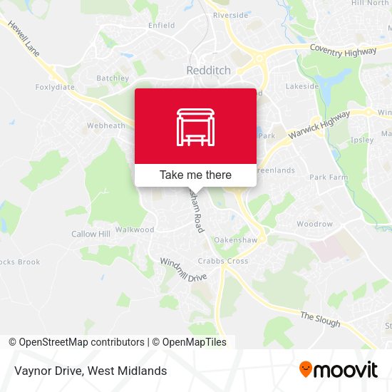 Vaynor Drive map