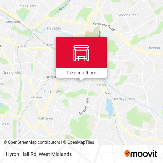 Hyron Hall Rd map