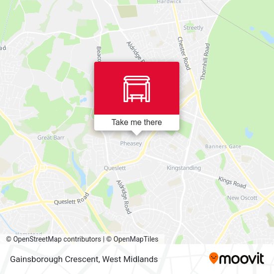 Gainsborough Crescent map