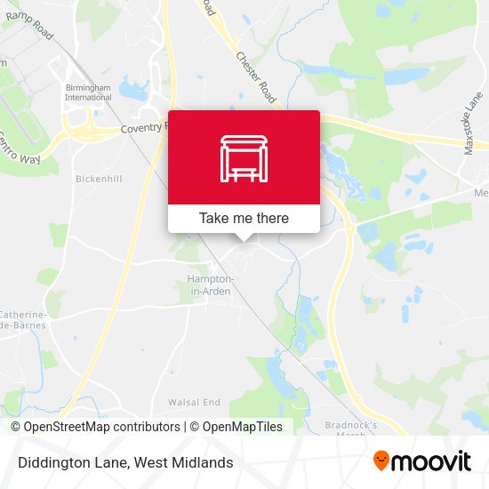 Diddington Lane map