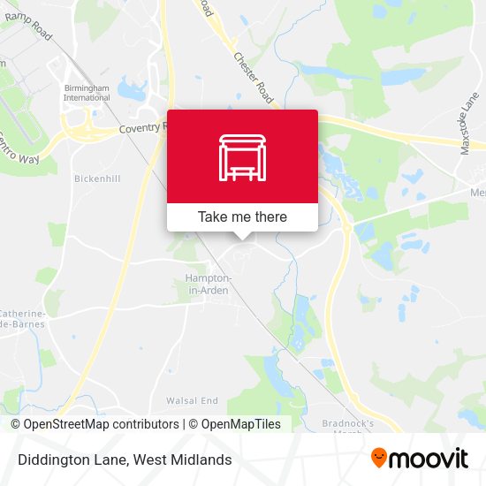Diddington Lane map
