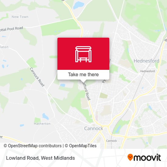 Lowland Road map