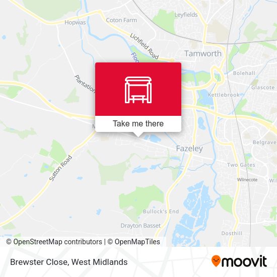 Brewster Close map