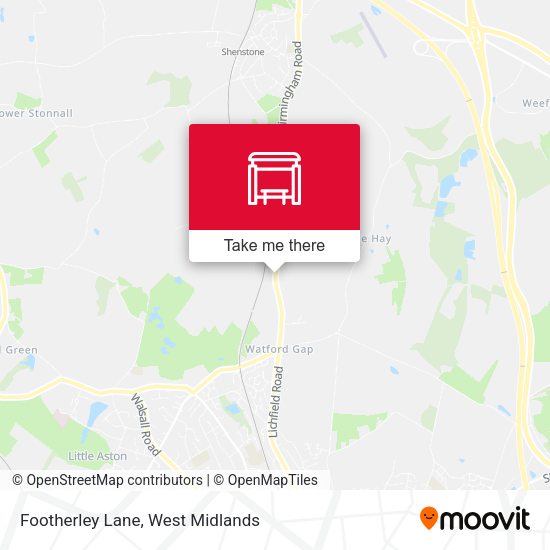 Footherley Lane map