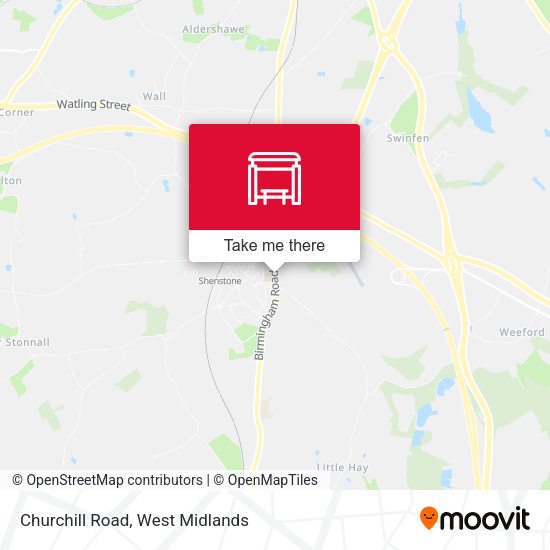 Churchill Road map