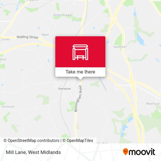 Mill Lane map