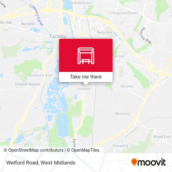 Welford Road map