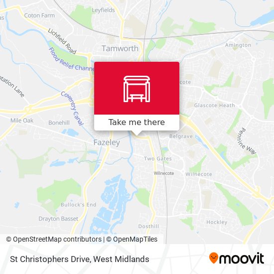 St Christophers Drive map