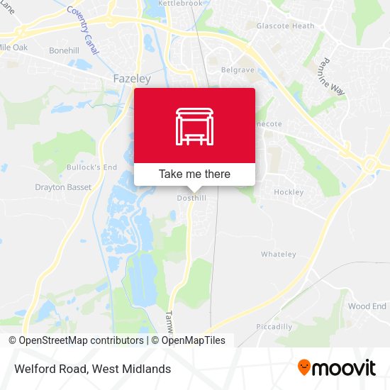Welford Road map