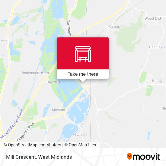 Mill Crescent map