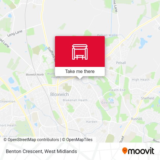 Benton Crescent map