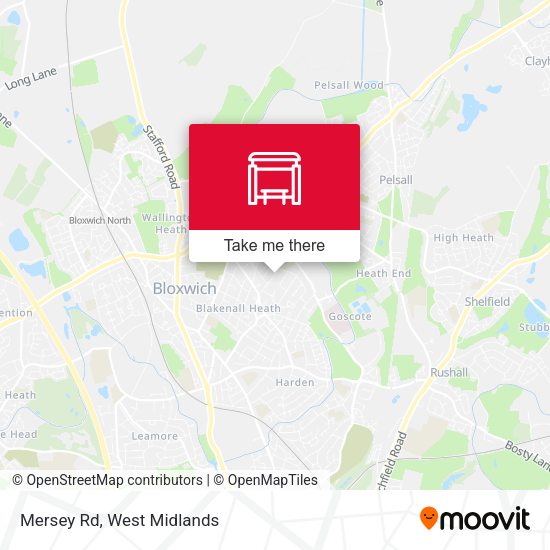 Mersey Rd map