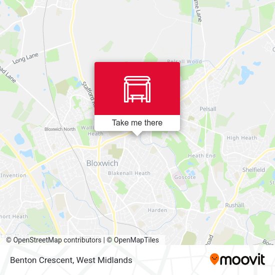 Benton Crescent map