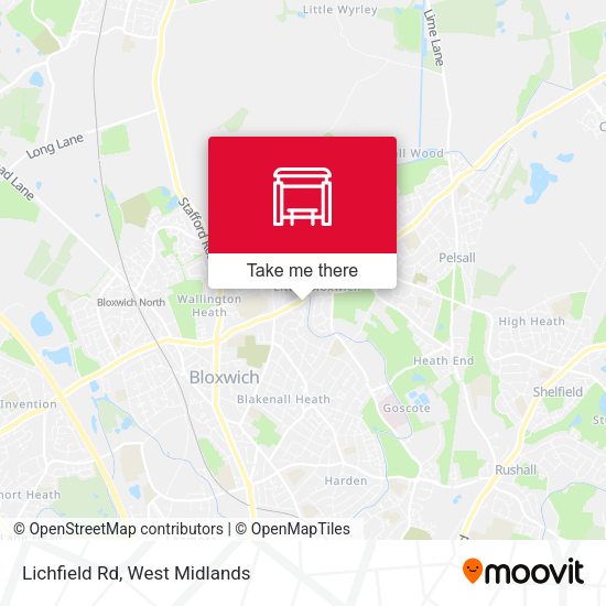 Lichfield Rd map
