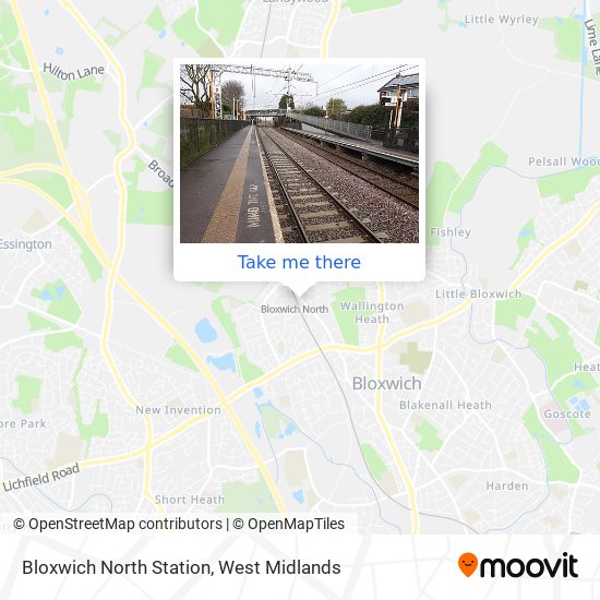 Bloxwich North Station map