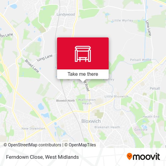 Ferndown Close map