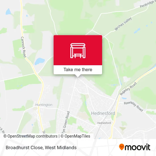 Broadhurst Close map