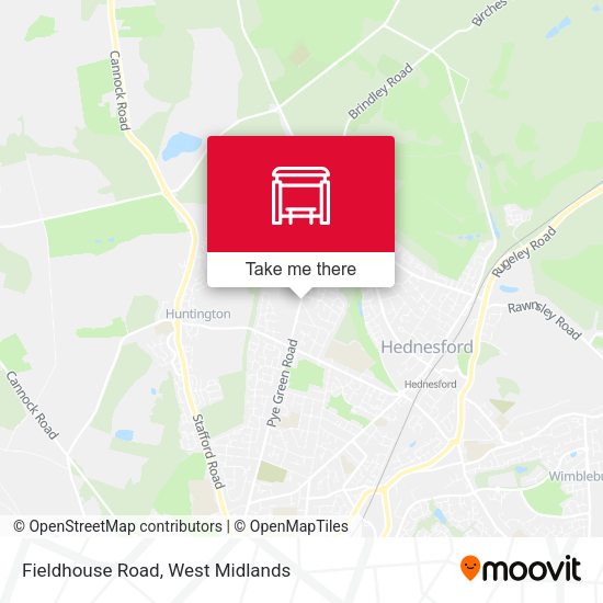 Fieldhouse Road map