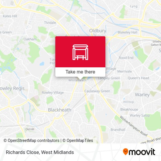 Richards Close map