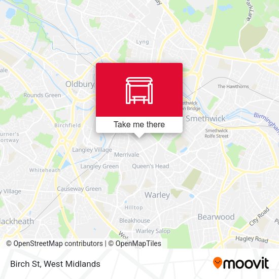 Birch St map