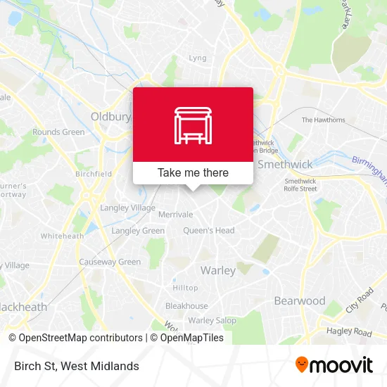Birch St map