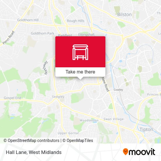 Hall Lane map