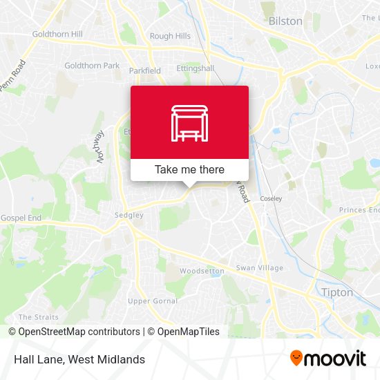 Hall Lane map