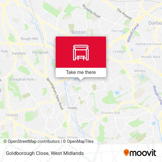 Goldborough Close map