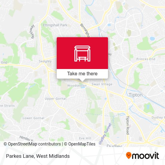 Parkes Lane map