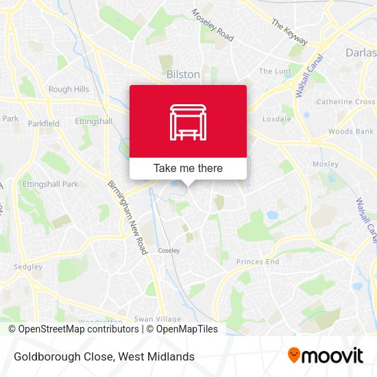 Goldborough Close map