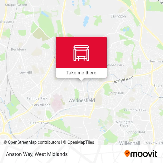 Anston Way map