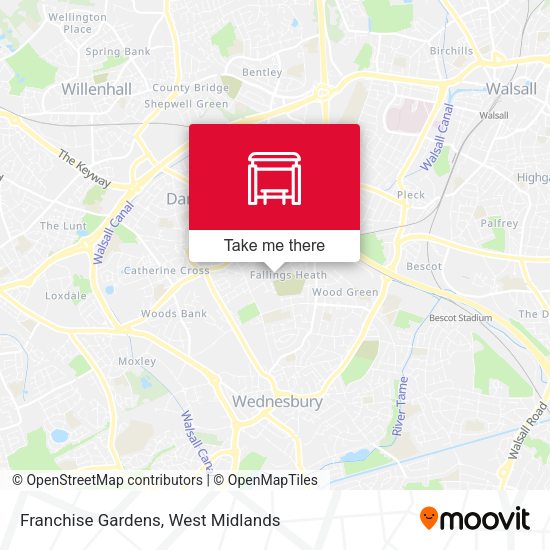 Franchise Gardens map