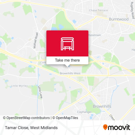 Tamar Close map