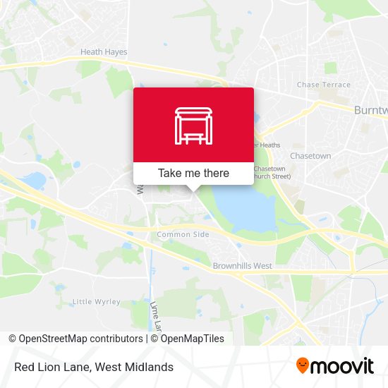 Red Lion Lane map