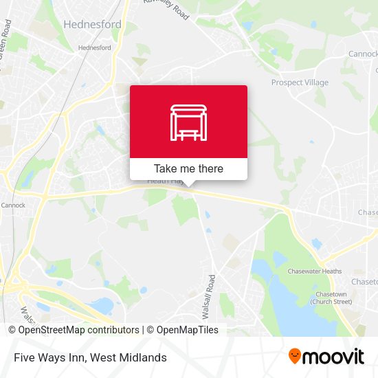 Five Ways Inn map