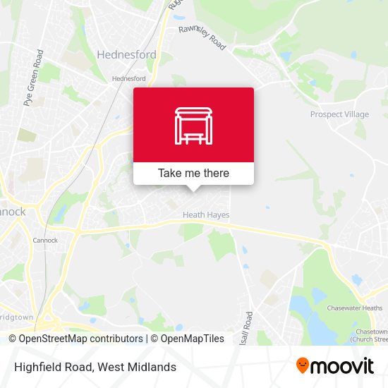 Highfield Road map