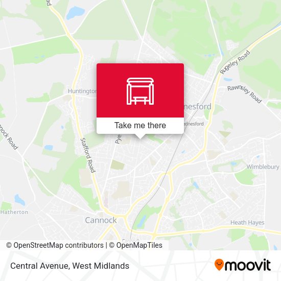 Central Avenue map
