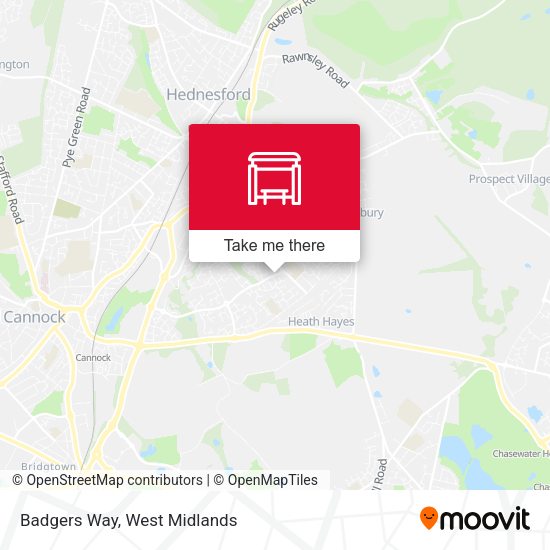 Badgers Way map