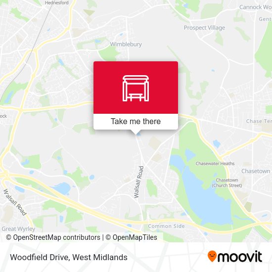 Woodfield Drive map