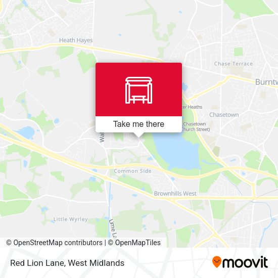 Red Lion Lane map