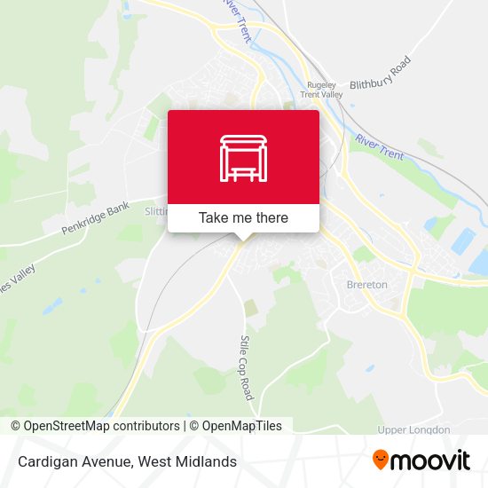 Cardigan Avenue map