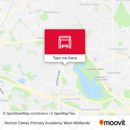 Norton Canes Primary Academy map