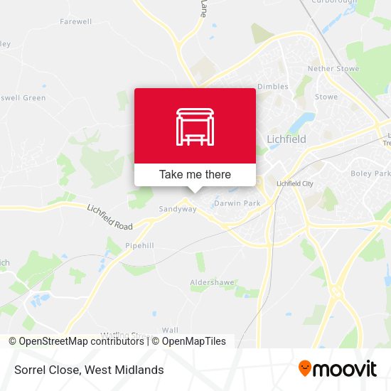 Sorrel Close map