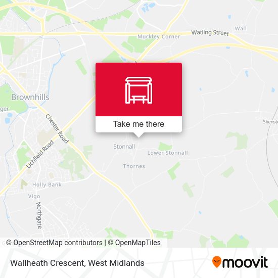 Wallheath Crescent map