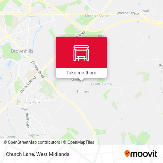 Church Lane map