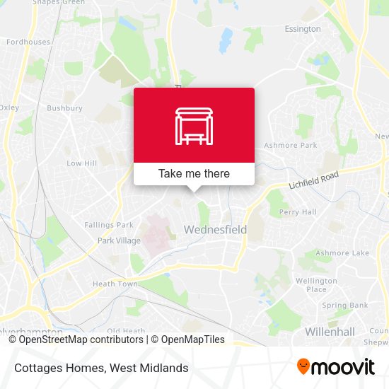 Cottages Homes map