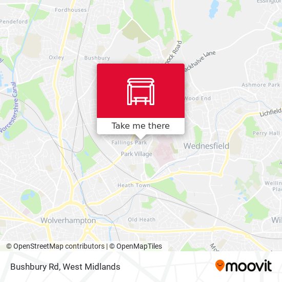 Bushbury Rd map